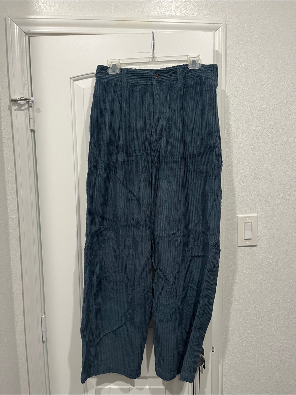 Urban Outfitters Corduroy Wide-Leg Pants — Dark Teal